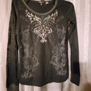 Black Long sleeve miss me shirt